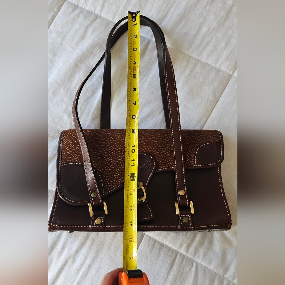G.H. CUEROS TALABARTERIA Brown Leather Handbag